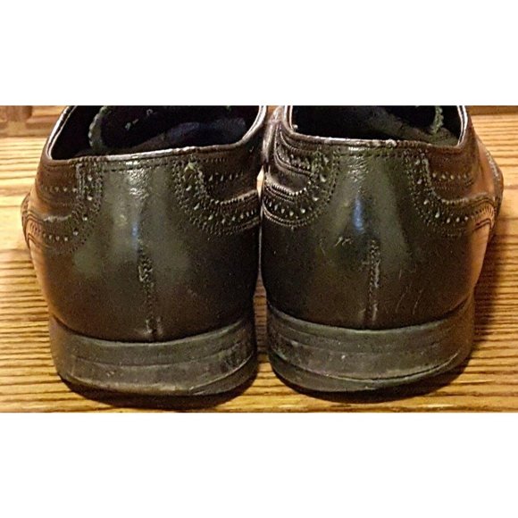 Florsheim Lexington Men's 20381 Black Leather Wingtip Oxfords 9.5 D - Picture 8 of 12